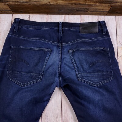 G-Star Men's 3301 Slim Fit Jeans In Pitch Black – Sustainable Stretch Denim, 30x34 - View #10