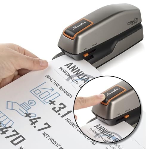 Swingline Electric Stapler, 20 Sheet Capacity, Optima 20, Jam Assorted Styles - Picture 38 of 42