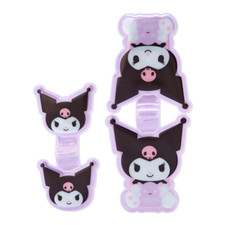 Kuromi Reflector Clips Sanrio Magnet Bag Charm Accessories set of 2 