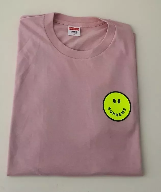 FW16 Supreme Whatever tee size M medium dusty pink T shirt smile