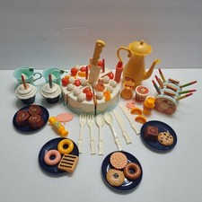 Target Birthday Party Cake - Play Food With Mix-n-Match Toppings Candles EUC