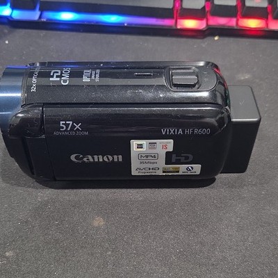 Canon VIXIA HF R600 HD Camcorder 57x Zoom microSD Compatible Black