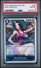 2025 ONE PIECE OP13-CARRYING ON HIS WILL #051 BOA HANCOCK PSA 8