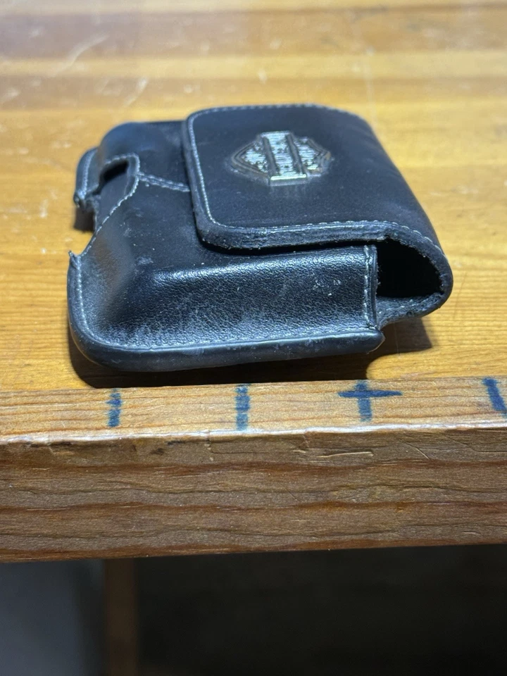 "Bolsa de cuero con clip de 3"" x 5"" con solapa magnética para teléfono abatible/otros" Foto 4 de 4