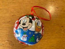 Disney Mickey Mouse & Donald Duck Hanging Xmas Tree Bauble, Hollow For Sweets