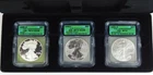 2006 $1 American Silver Eagle 3-Coin 20th Anniversary Set ICG 70/70/70 C4786