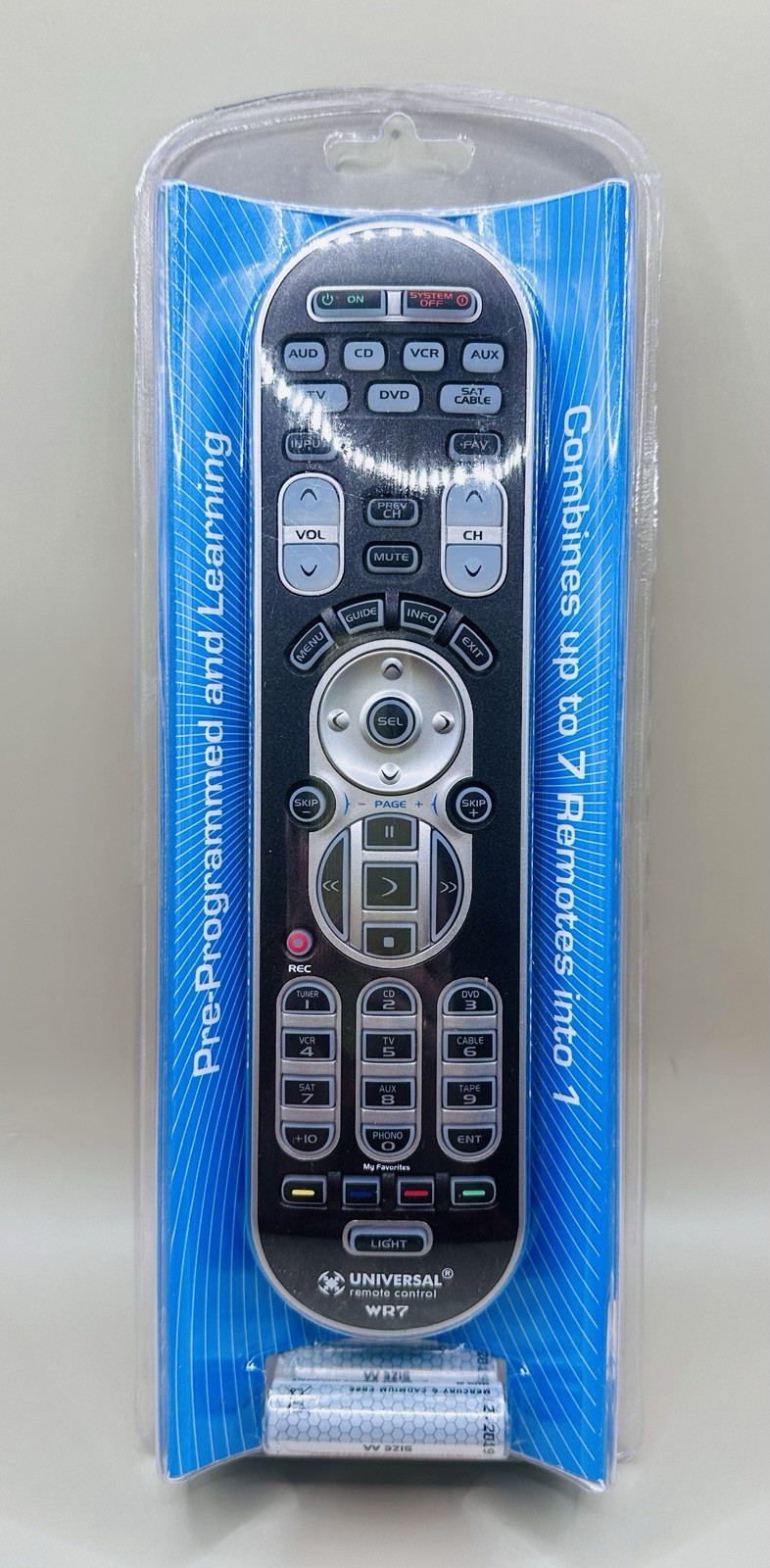 Control Urc-wr7 Pre-programmed Learning 7-device New Sealed