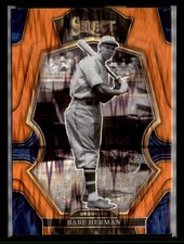 2023 Panini Select #107 Babe Herman Orange Flash Prizm
