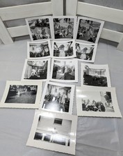 1940's Black and White Family Photographs Lot of 13