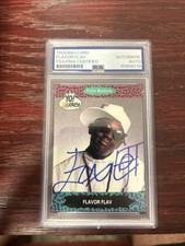 FLAVOR FLAV SIGNED AUTOGRAPH 1991 PRO SET MUSIC CARD PSA COA SLAB PUBLIC ENEMY 