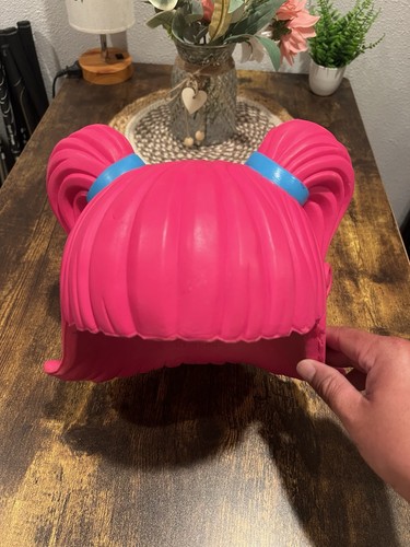 Toy Quest 2005 Hot Pink Plastica Schiuma Trecce Parrucca Costume Cosplay Halloween