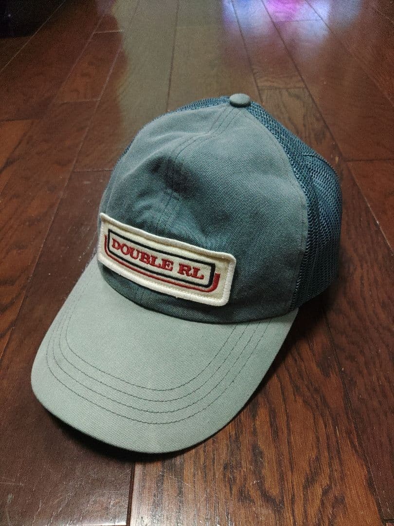 RRL Double RL Mesh Trucker Cap Green Vintage Rare Adjustable Hat
