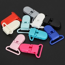 10Pcs Suspender Clips Nylon Material Colorful Fix Locking Duckbill Sling Clip