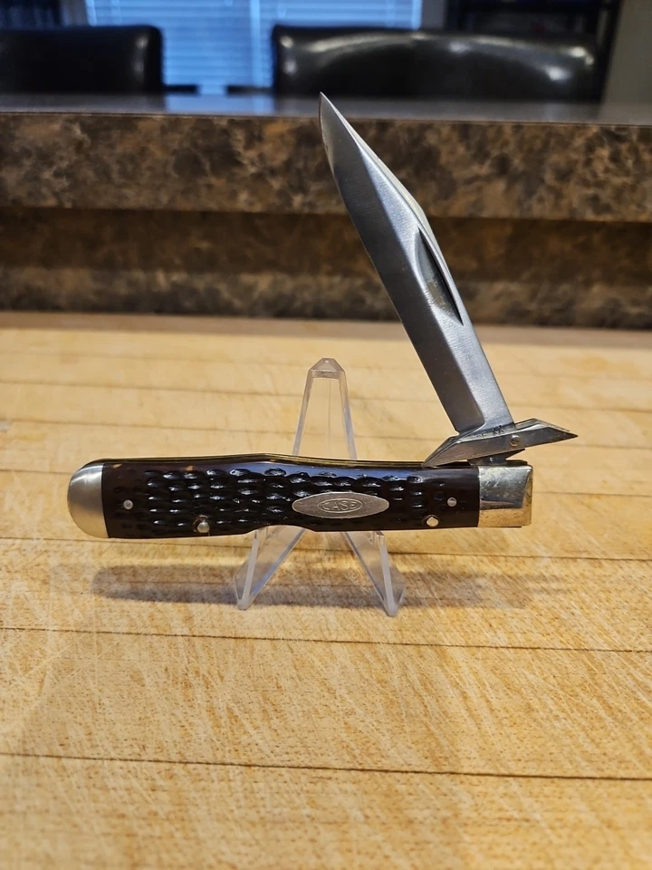 Case XX Cheetah 1973 marrón plantilla hueso asas hoja SS 6111 1/2 L Foto 2 de 4