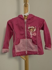 Strawberry Shortcake Y2K Zip Hoodie Sweater 18M Girls Pink Embroidered