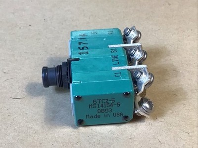 Klixon 5 AMP Aircraft Circuit Breaker 6TC2-5 or MS14154-5 NEW | eBay