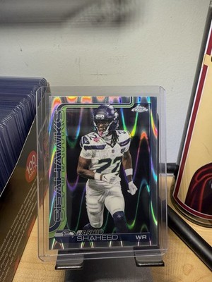 2025 Topps Chrome Rashid Shaheed #218 RayWave Refractor Seahawks