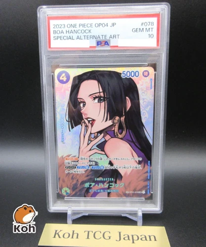 PSA10 Boa Hancock SP OP01-078 SR Kingdoms of Intrigue Japanese One Piece Card