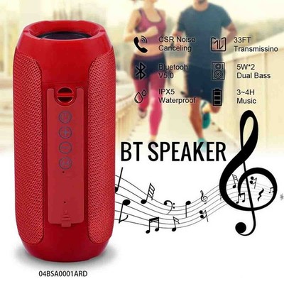 Portable Bluetooth Speaker, Waterproof Wireless Speaker with Loud Stereo Sound