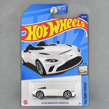 Hot Wheels Aston Martin V12 Speedster White Factory Fresh 9/10 183/250 2022