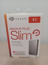 New SEAGATE BackUp Plus Slim 1 TB portable storage External Hard Drive