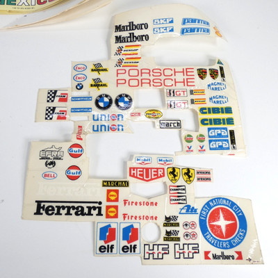 1979 Rare Decal Sheet RC Toy Car 1:10 BMW Ferrari Porsche Marlboro HF Vintage