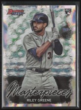 2023 Bowman's Best Riley Greene Masterpieces Lava /50 #BM-8 RC Detroit Tigers