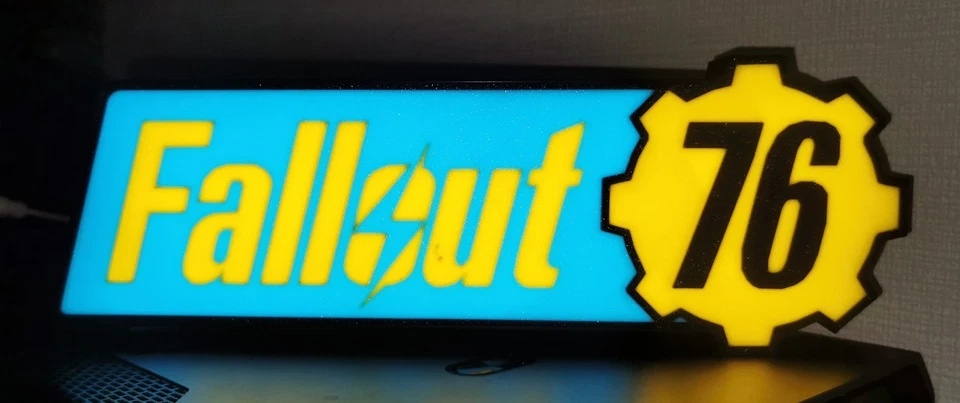 Fallout 76 Lightbox im Vault-Tec Desing Deko Lampe Lightbox - Bild 4 von 4