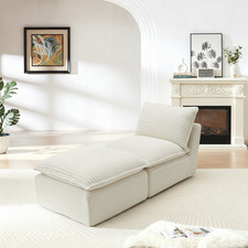 Modern Corduroy Cloud Sofa, Can Be Freely Combined and Has A Comfortable Sitting