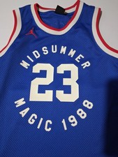 88Nike Jordan Midsummer Magic 1988 #23 Basketball Jersey Men's Small Rare Blue