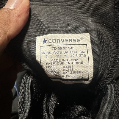 RARE Converse All Star High Top JACKASS Black Knoxville Mtv Movie 1W980 Men’s 9 Size 9 - Converse Chuck Taylor All Star Jackass High Top  main image 2