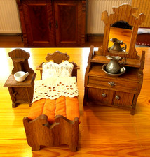 Antikes Schlafzimmer, Eiche, um 1880