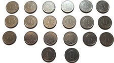 Japan 20 pcs 1 Yen Coins Collection of different years of issue