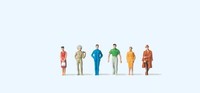 Passanten (6) Figuren Set N MaßStab (1/148 - 1/160) Preiser 79022