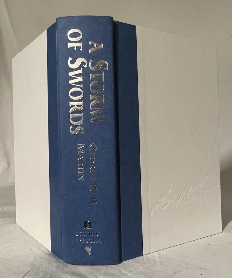 БУРЯ МЕЧЕЙ Джордж Р.Р. Martin Bantam книги подписанный 1-е издание-1-й печати - LN - Изображение 4 из 4