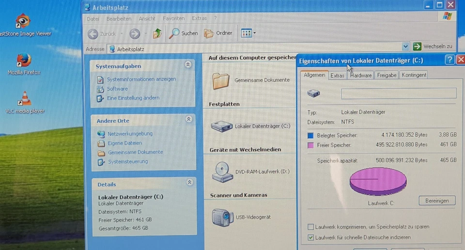 Acer Aspire E1-531 15,6" Windows XP Gamer Notebook Pentium B960 500GB 4GB DVD - Bild 4 von 4