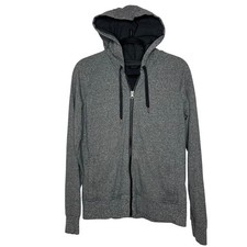 Lululemon Full Zip Hoodie Heathered Grey Size 8 Activewear Jacket Women
