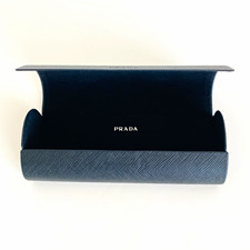 PRADA Black Hard Eyeglass/Sunglasses Case, Unisex Magnetic Closure Case Only