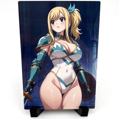 Fairy Tail Lucy Heartfilia Sexy Hot Anime Waifu Girl Lewd Goddess Story Art Card