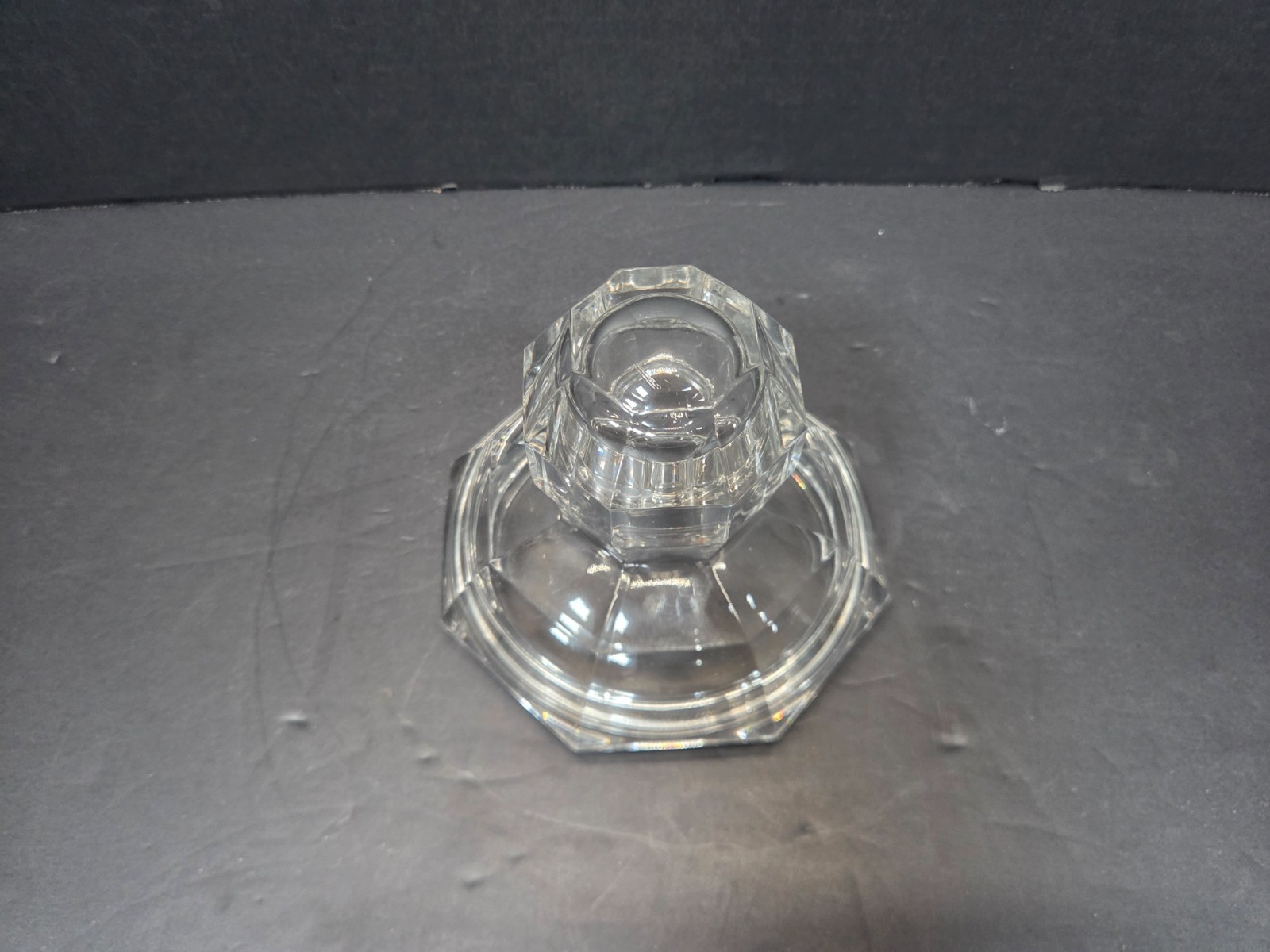 RARE Heisey #429 Flat panel crushed fruit Cover Lid Flat faceted