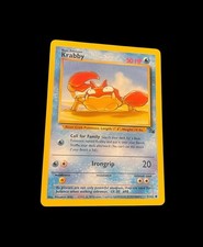 Carte Pokémon TCG Krabby 51/62 de base LV. WOTC 20 50 CV