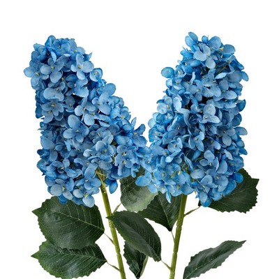 Silk Hydrangea Artificial Flowers,2Pcs 31.5'' Large Lifelike Flowers Faux Pani...