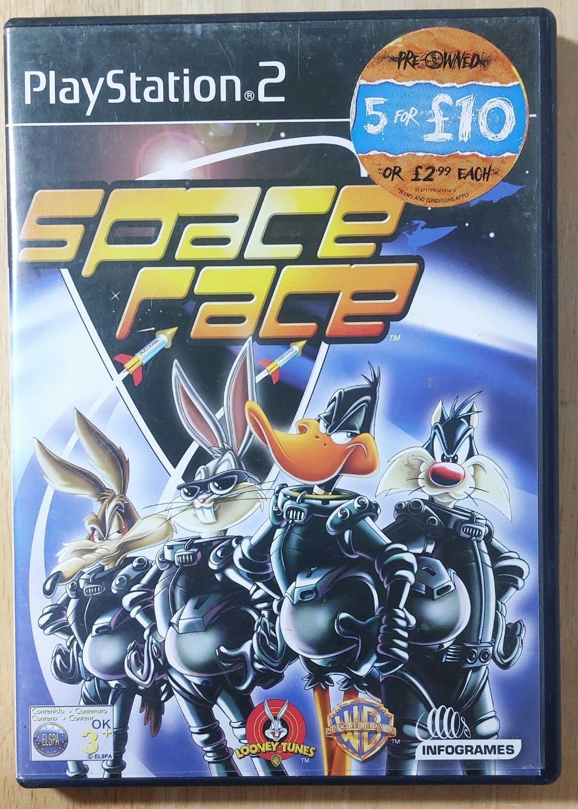 Looney Tunes Space Race w Manual PAL PlayStation 2 PS2 - VGC