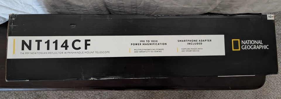 **NEW** National Geographic NT114PM 114MM Newtonian Telescope W/Panhandle Mount - Image 2 of 3