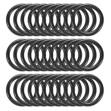 100 Pcs 1 Inch Dream Catcher Rings Plastic Macrame Wreath Floral Hoop Black