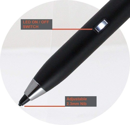Broonel Black Mini Fine Point Digital Active Stylus Pen - Compatible With The As - Zdjęcie 2 z 5