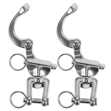 2 Pcs Quick Release Rigging Hook Sailing Shackles Marine Carabiner Heavy Duty