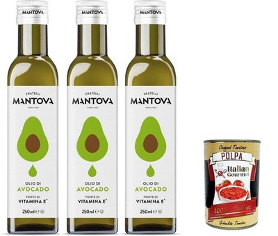 Fratelli Mantova Avocadoöl 3x250ml 100% natürlich +Polpa