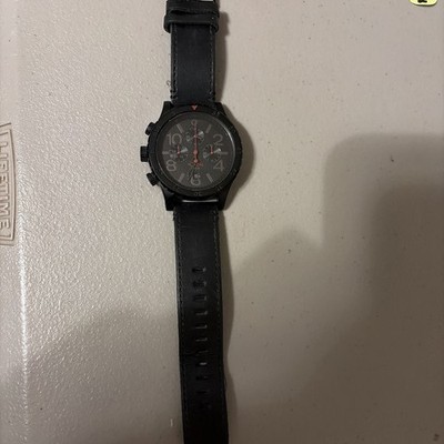 Nixon 48-20 Chrono Keep It Fresh Men s Black Watch DEAD BATTERY