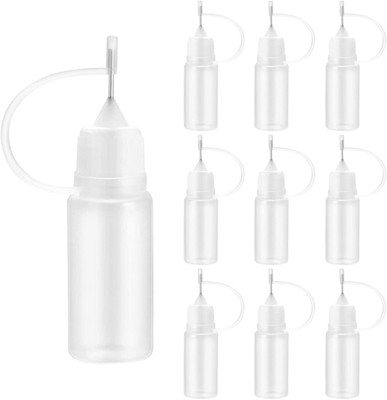 10 Stück Präzisions-Spitzen-Applikatorflaschen, Flüssigkeitstropfer-Füllflaschen, 10 ml Precis